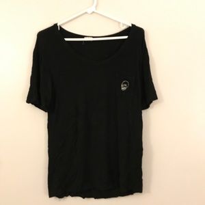 brandy melville skull tee shirt